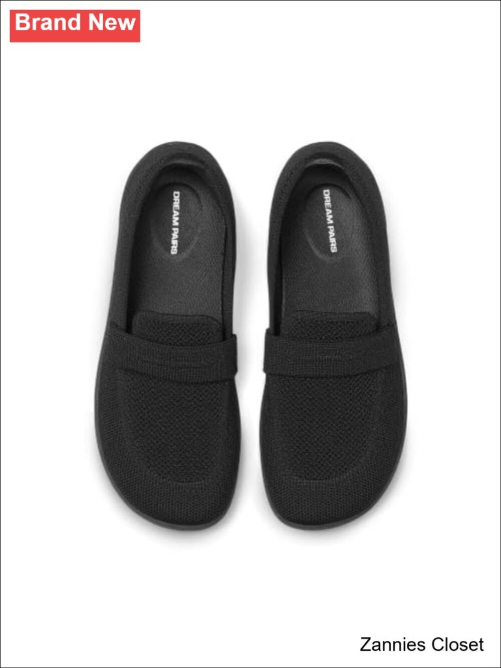 ✨ Women's Wide Toe Barefoot Knit Loafers Zero-Drop Slip-On Flats Arch Support